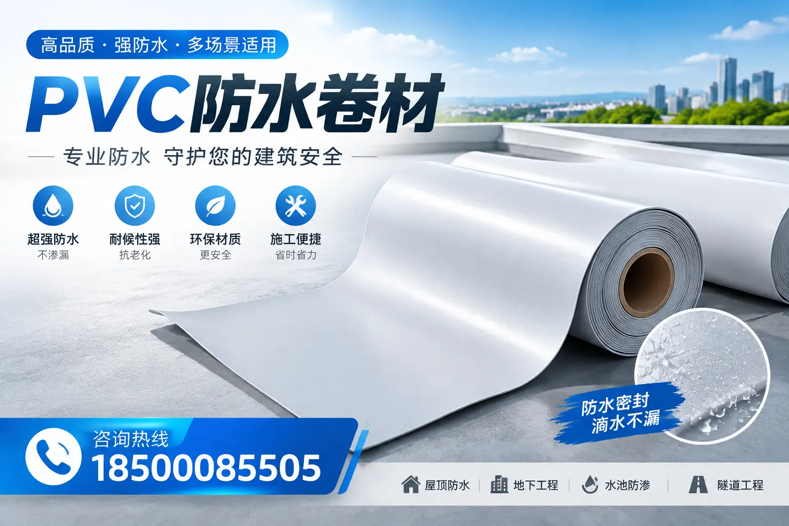 PVC防水卷材的市场竞争分析，昌江品牌选择参考